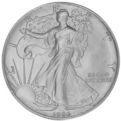 1 Unze Silber American Eagle 1986