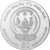 50 Francs Ruanda 2021 - 1 Unze Silber BU - African Ounce: Okapi