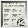 100 Francs Ruanda 2021 - 1 Unze Gold st - African Ounce: Okapi