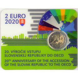 2 Euro Gedenkm&uuml;nze Slowakei 2020 st - OECD - in...