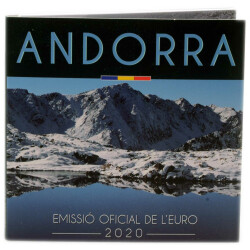 Offizieller Euro Kursmünzensatz Andorra 2020 Stempelglanz (st)