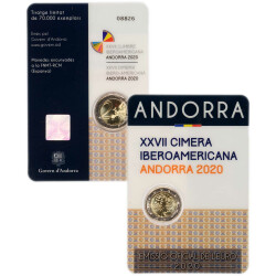 2 Euro Gedenkm&uuml;nze Andorra 2020 st -...