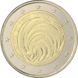 2 Euro Gedenkmünze Andorra 2020 st - Frauenwahlrecht - im Blister