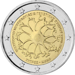 2 Euro Gedenkm&uuml;nze Zypern 2020 bfr. - Neurologie...