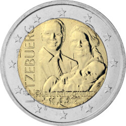 2 Euro Gedenkm&uuml;nze Luxemburg 2020 bfr. - Geburt...