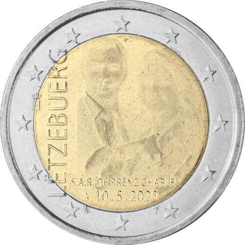 2 Euro Gedenkmünze Luxemburg 2020 bfr. - Geburt von Prinz Charles (Foto-Variante)