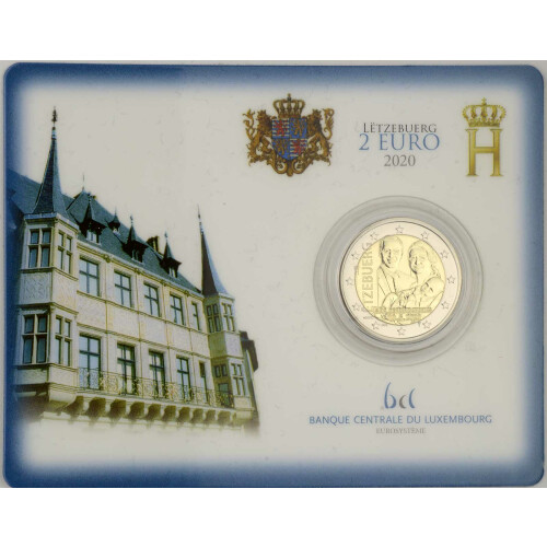 2 Euro Gedenkmünze Luxemburg 2020 st - Geburt von Prinz Charles - in CoinCard