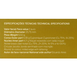 2 Euro Gedenkmünze Portugal 2021 PP - EU Ratspräsidentschaft