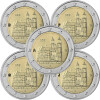 5 x 2 Euro Gedenkmünze Deutschland 2021 bfr. - Magdeburger Dom (A-J)