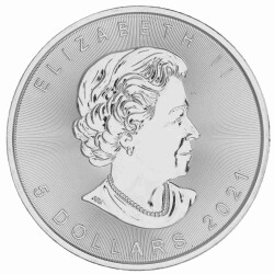 1 Unze Silber Maple Leaf 2021