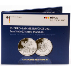 20 Euro Deutschland 2021 Silber PP - Frau Holle