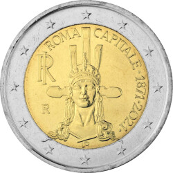 2 Euro Gedenkmünze Italien 2021 bfr. - Rom