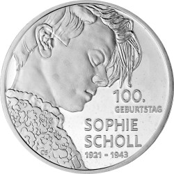 20 Euro Deutschland 2021 Silber bfr. - Sophie Scholl