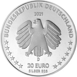 20 Euro Deutschland 2021 Silber bfr. - Sophie Scholl