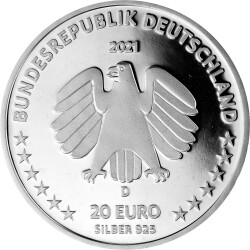 20 Euro Deutschland 2021 Silber PP - Sophie Scholl