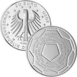20 Euro Deutschland 2021 Silber bfr. - Fußball EM