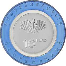 10 Euro Gedenkmünze Deutschland 2021 bfr. - Auf dem Wasser