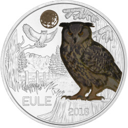 3 Euro Tier-Taler &Ouml;sterreich 2018 - Eule