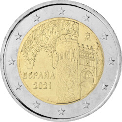 2 Euro Gedenkmünze Spanien 2021 bfr. - UNESCO Toledo