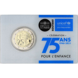 2 Euro Gedenkm&uuml;nze Frankreich 2021 st - 75 Jahre...