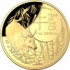 100 Dollar Australien 2021 1 Unze Gold PP - Jahr des Ochsen (gewölbt)