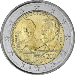 2 Euro Gedenkmünze Luxemburg 2021 bfr. - 100....