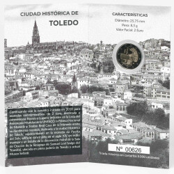 2 Euro Gedenkmünze Spanien 2021 PP - UNESCO Toledo - im Blister