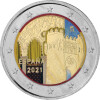 2 Euro Gedenkmünze Spanien 2021 bfr. - UNESCO Toledo - coloriert