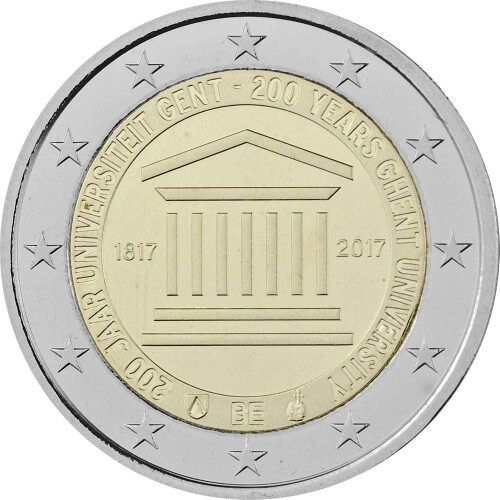 2 Euro Gedenkmünze Belgien 2017 st - Universität Gent - lose