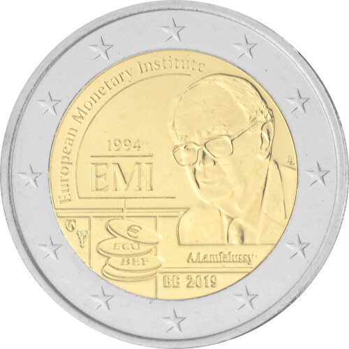 2 Euro Gedenkmünze Belgien 2019 st - Europäisches Währungsinstitut - lose