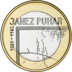 3 Euro Gedenkm&uuml;nze Slowenien 2014 bfr. - Janez...