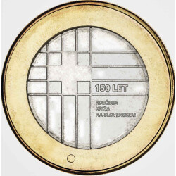 3 Euro Gedenkm&uuml;nze Slowenien 2016 bfr. - Rotes...