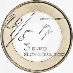 3 Euro Gedenkmünze Slowenien 2017 bfr. -...