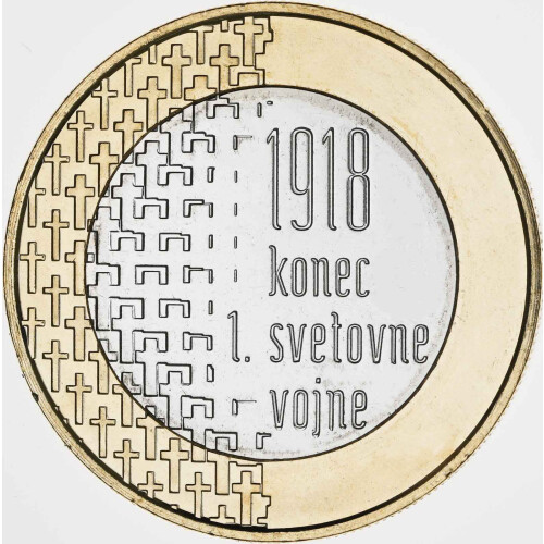 3 Euro Gedenkmünze Slowenien 2018 bfr. - 1. Weltkrieg