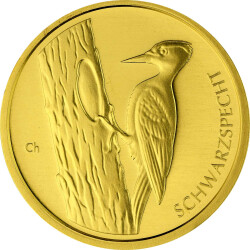 20 Euro Goldmünze "Schwarzspecht" - Deutschland 2021 - Serie: "Heimische Vögel" - A Berlin