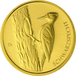 5 x 20 Euro Goldmünze "Schwarzspecht" -...