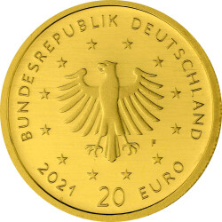 5 x 20 Euro Goldmünze "Schwarzspecht" - Deutschland 2021 - Serie: "Heimische Vögel" - A D F G J