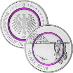 5 Euro Gedenkmünze Deutschland 2021 bfr. - Polare Zone