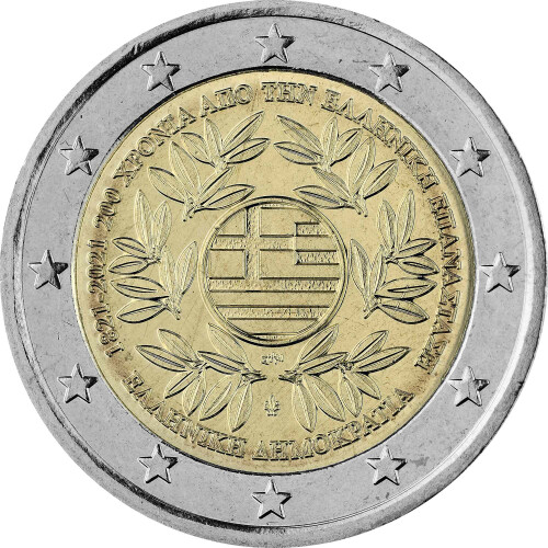 2 Euro Gedenkmünze Griechenland 2021 bfr. - Revolution