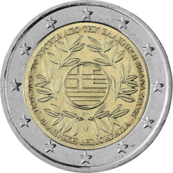 2 Euro Gedenkm&uuml;nze Griechenland 2021 bfr. -...