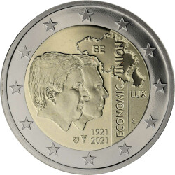 2 Euro Gedenkmünze Belgien 2021 PP -...