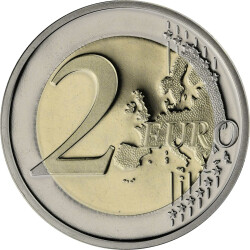 2 Euro Gedenkmünze Belgien 2021 PP - Wirtschaftsunion (BLEU) - im Etui