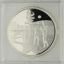 5 Reais Brasilien 2016 Silber PP Olympische Spiele...