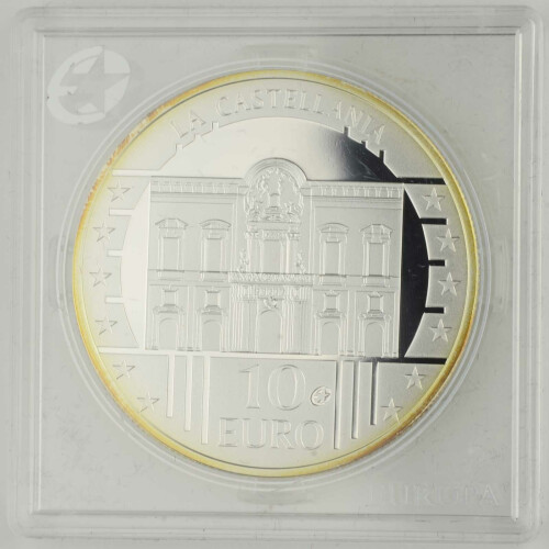 10 Euro Malta 2009 Silber PP Architektur - la Castellania