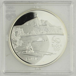 5 Reais Brasilien 2016 Silber PP Olympische Spiele Rudern