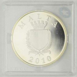 10 Euro Malta 2010 Silber PP Auberge DItalie