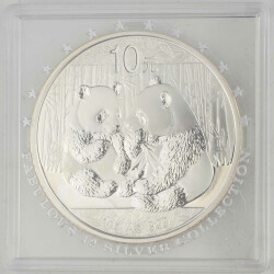 10 Yuan 2009 Silber BU Panda China silver stempelglanz