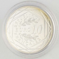 10 Euro Frankreich 2014 bfr bankfrisch Gallischer Hahn