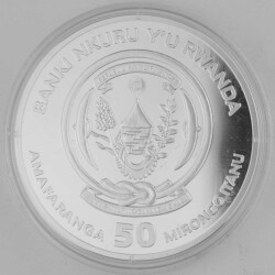 1 Unze Ruanda 2018 Silber PP HMS Endeavour Nautical Ounce 50 Francs