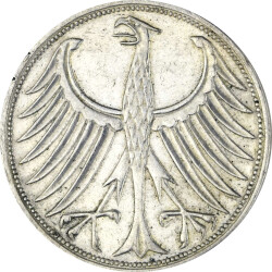 5 DM Kursmünze Silberadler 1966 G vz+ -...